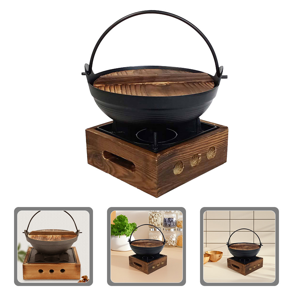 Japanese Camping Cooking - Conjunto de Panela Sukiyaki Japonesa em