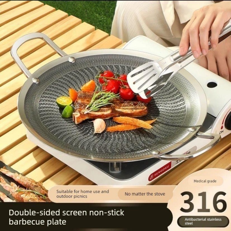 Camping Cooking With Gas - Panela de Grelhar Multifuncional em Aço