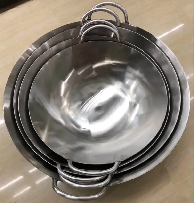 Camping Cooking Without Gas - 304 aço inoxidável wok 50 60