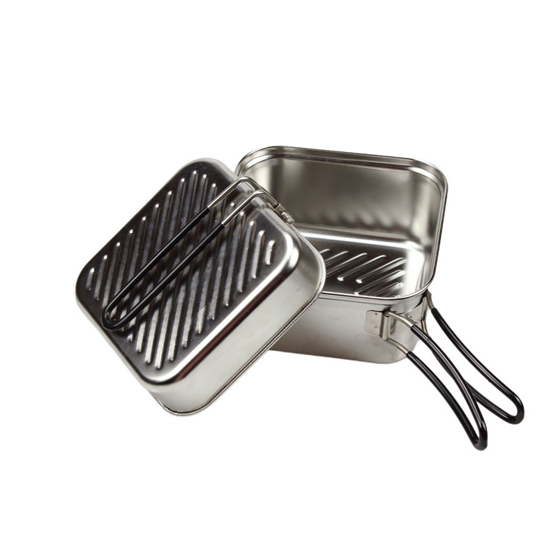 Camping Cooking Frying Pan - Conjunto de Panelas de Camping em
