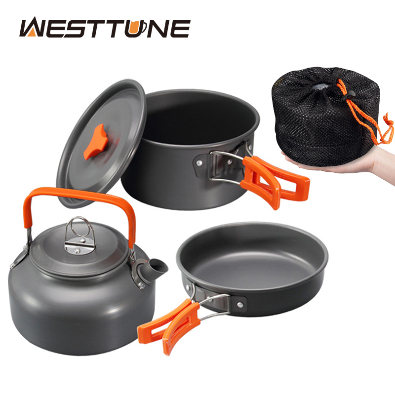Camping Cooking Gadgets - Westtune kit de panelas de acampamento