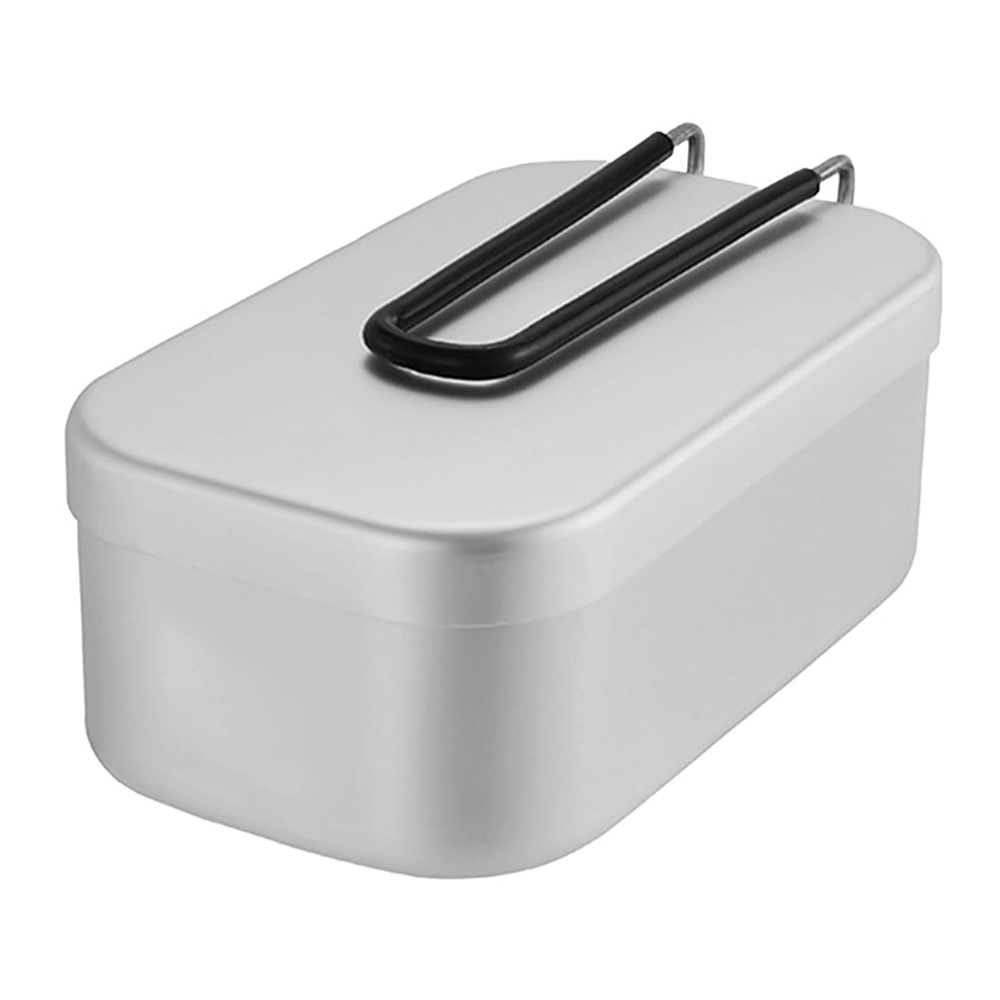 Camping Outdoor Cooking Equipment - Lancheiras de alumínio 800ml, panelas para
