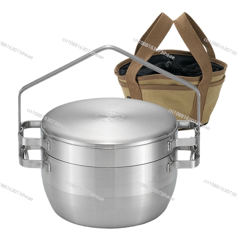 Camping Cooking Frying Pan - Panela de aço inoxidável espessada DO-25