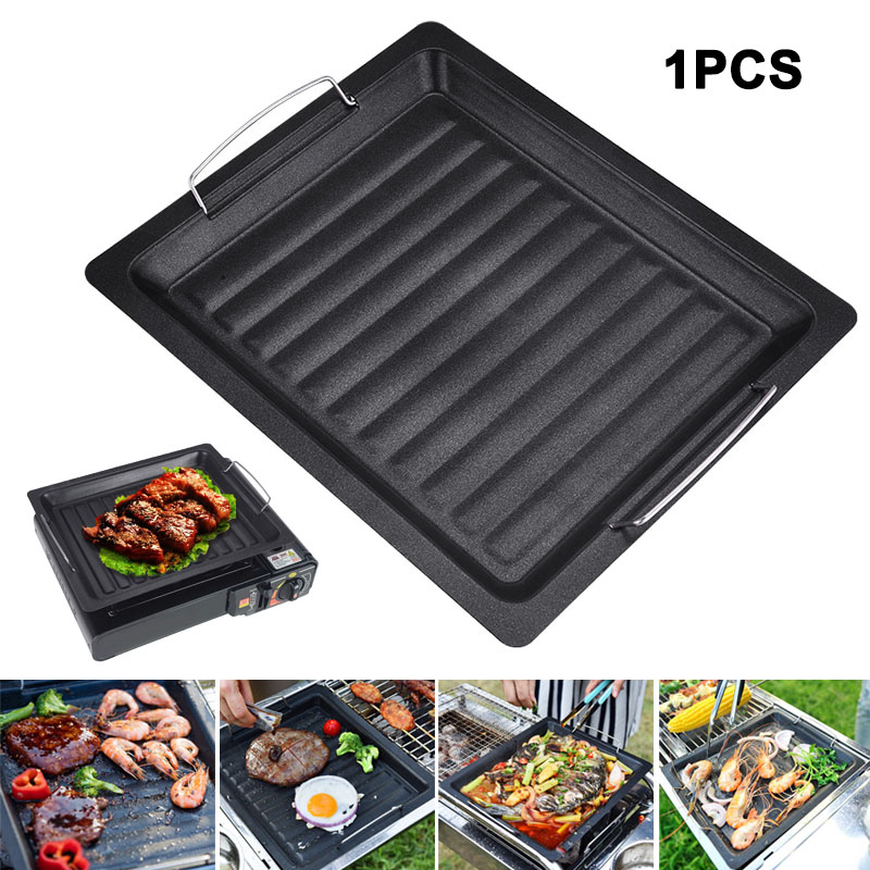 Camping Cooking Frying Pan - Panela de Grelhar Quadrada Grossa para