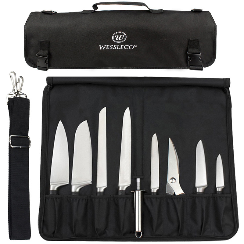 Camping Cooking Rack - Portátil Oxford Múltiplos Bolsos Knife Roll