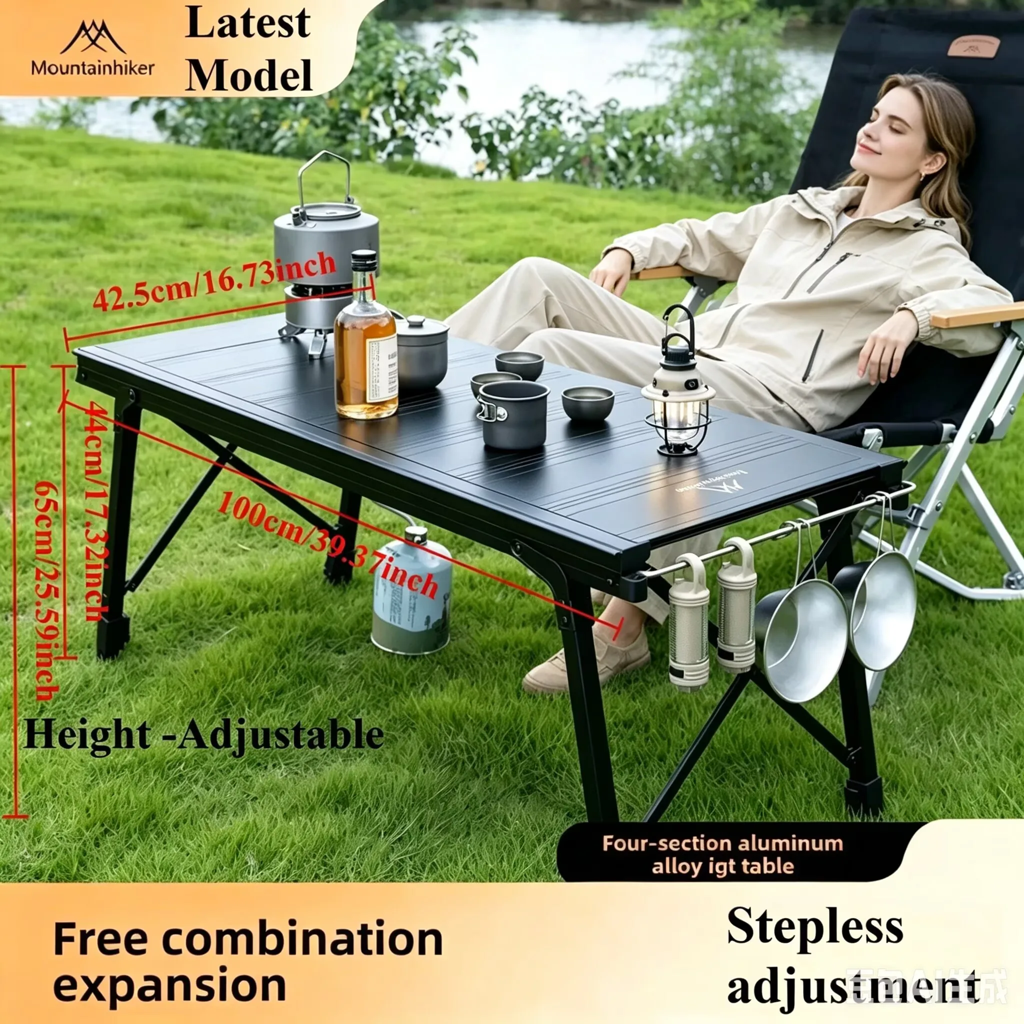Japanese Camping Cooking - Mesa de Camping IGT Dobrável Aprimorada,