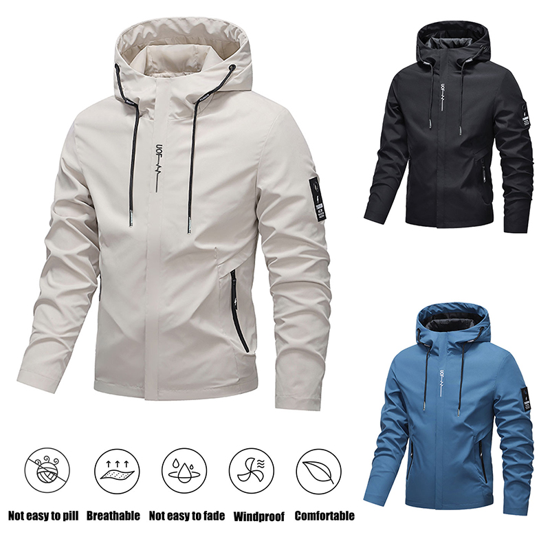 Camping Cooking Windbreak - Jaqueta Impermeável para Hiking Masculina e