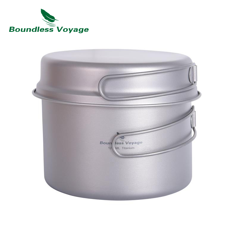 Camping Cooking Mess Kit - Boundless voyage panela de titânio e