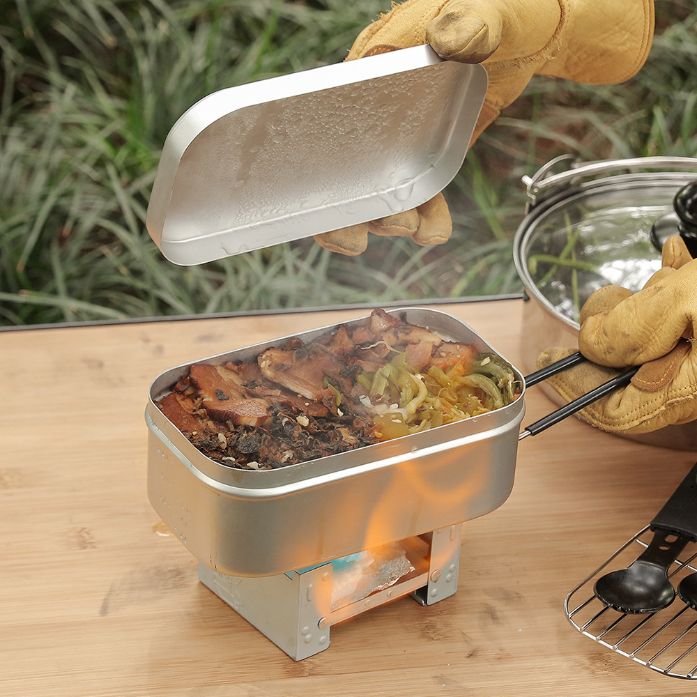 Camping Cooking Mess Kit - Kit de bagunça de alumínio ao
