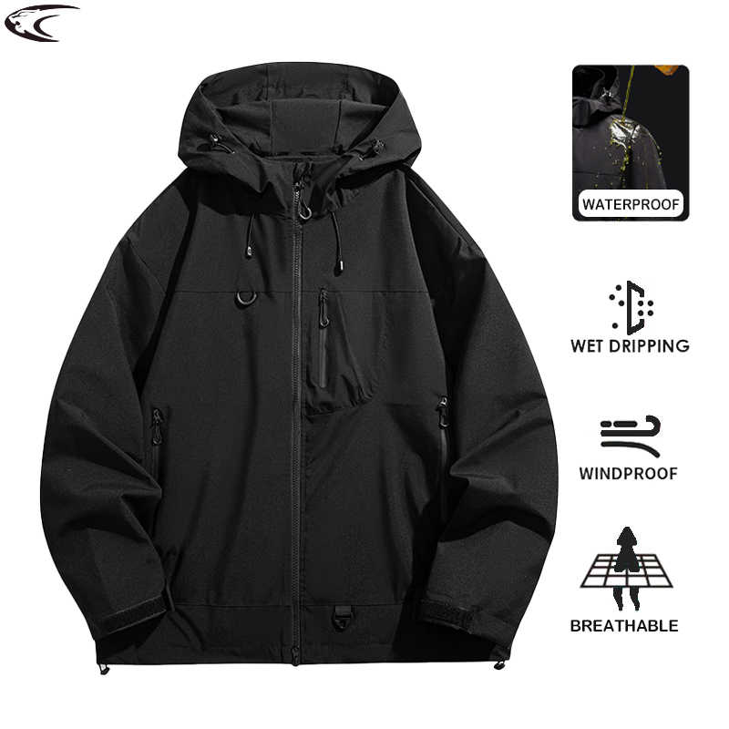 Camping Cooking Windbreak - Jaqueta Unissex LNGXO Impermeável e Corta-Vento