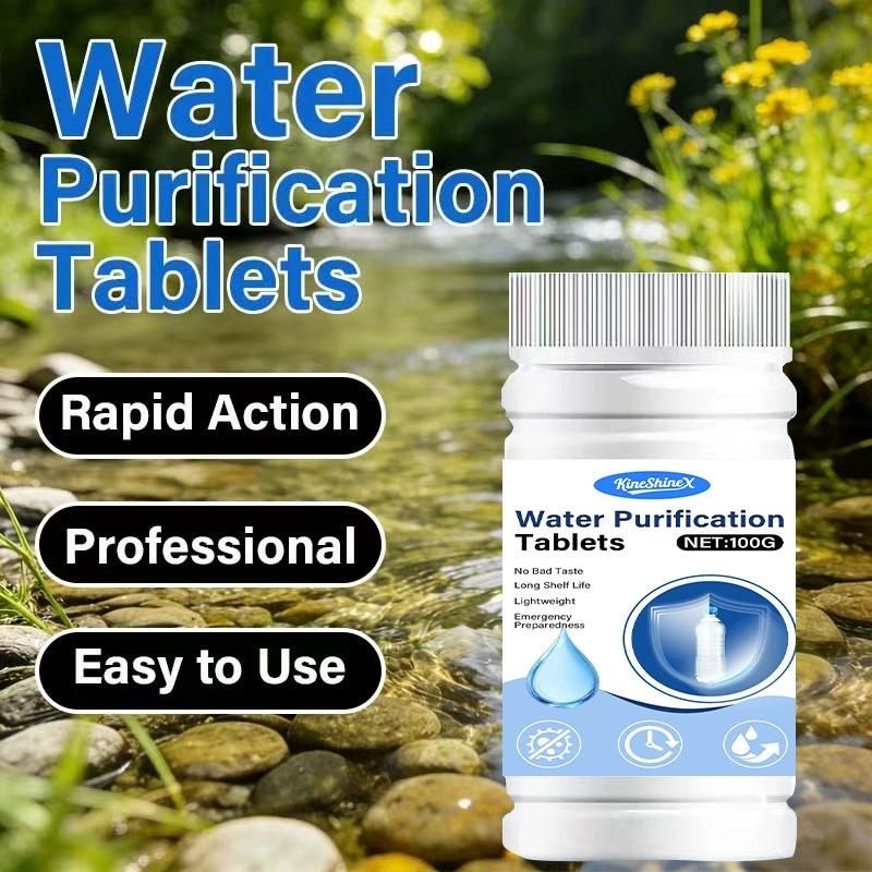 Water Purification Tablet - Tabletes Portáteis de Purificação de Água,