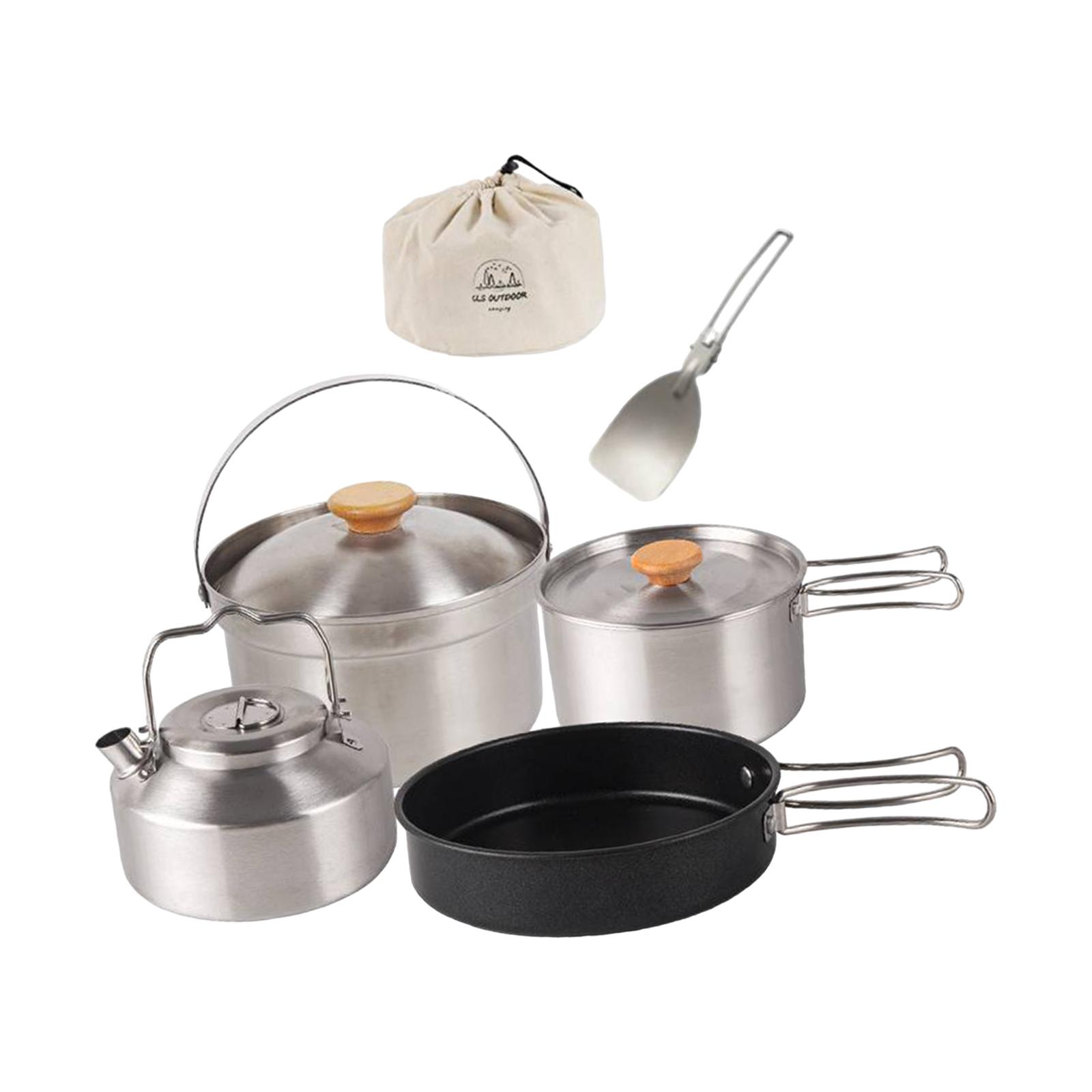 Panelas de acampamento, equipa - Camping Cooking Frying Pan avaliação e preço