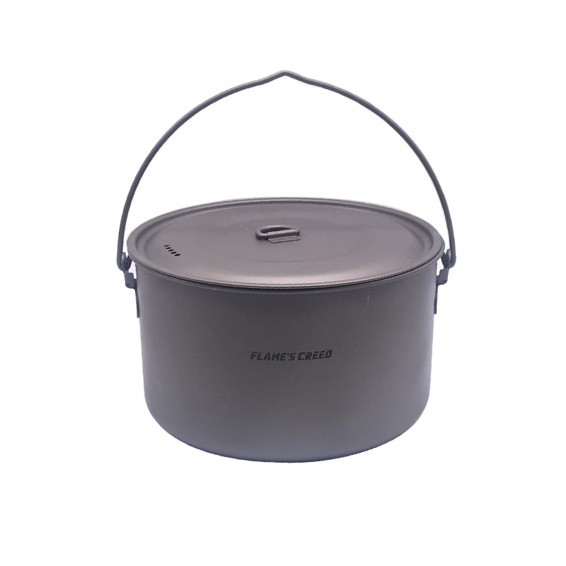 FLAME'S CREED 1100 ml 1950 ml  - Camping Cooking Frying Pan avaliação e preço