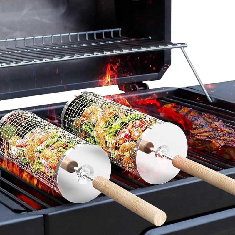 Conjunto de Cestas Redondas de - Camping Cooking Rack avaliação e preço