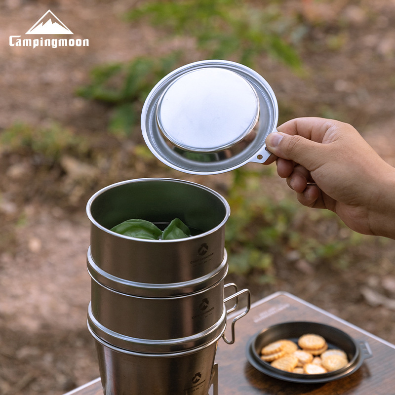 CAMPINGMOON S-SD Panela de Aço - Camping Cooking Frying Pan avaliação e preço