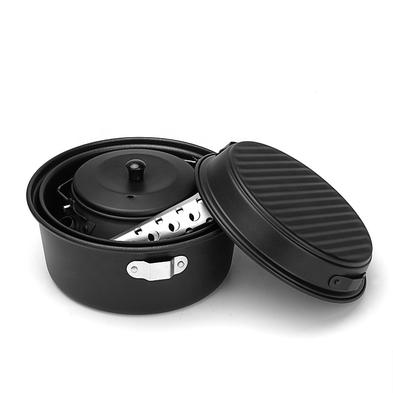 Kit de bagunça de panelas de a - Camping Cooking Mess Kit avaliação e preço