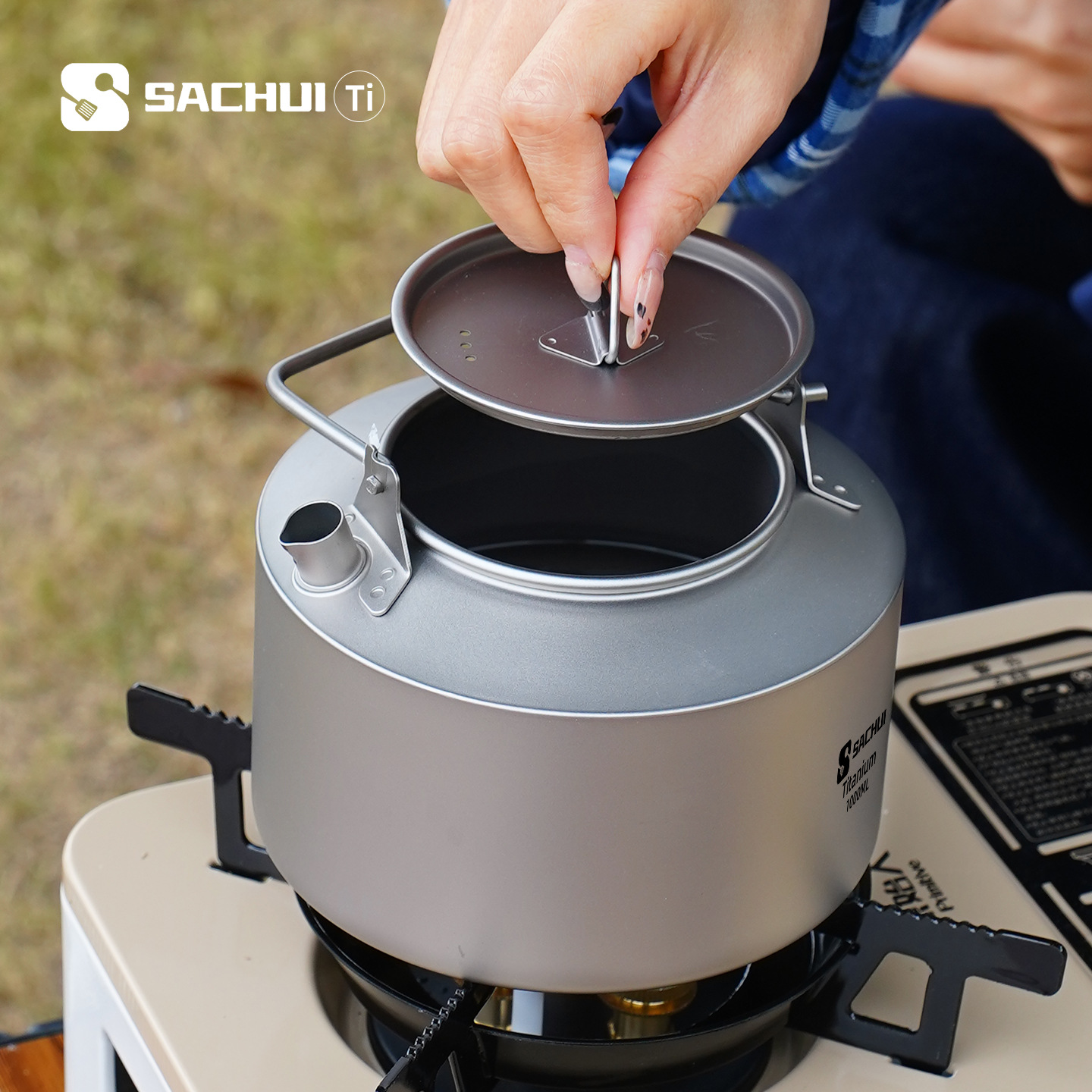 Chaleira de titânio puro 1000m - Camping Outdoor Cooking Equipment avaliação e preço