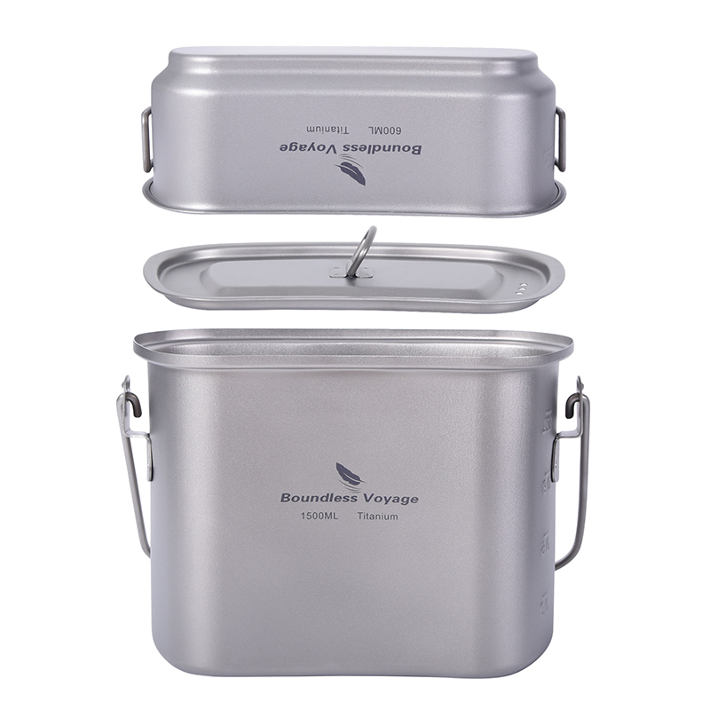 Kit de canmilitar de 1.l para  - Camping Cooking Mess Kit avaliação e preço