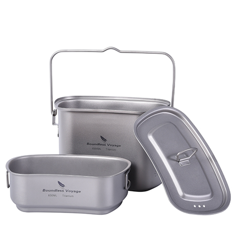Kit de canmilitar de 1.l para  - Camping Cooking Mess Kit avaliação e preço