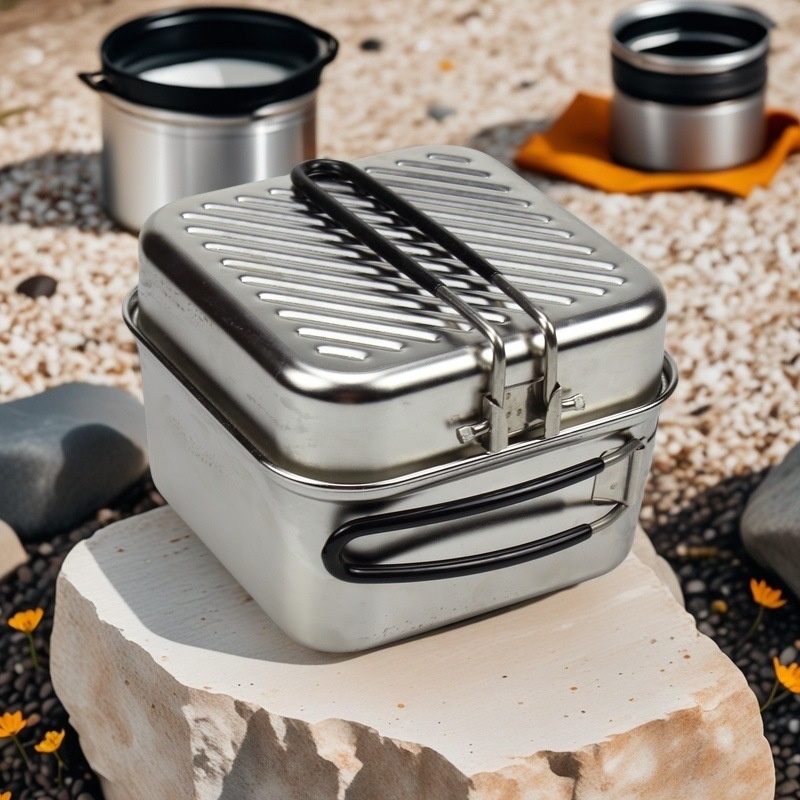 Conjunto de Panelas de Camping - Camping Cooking Frying Pan avaliação e preço