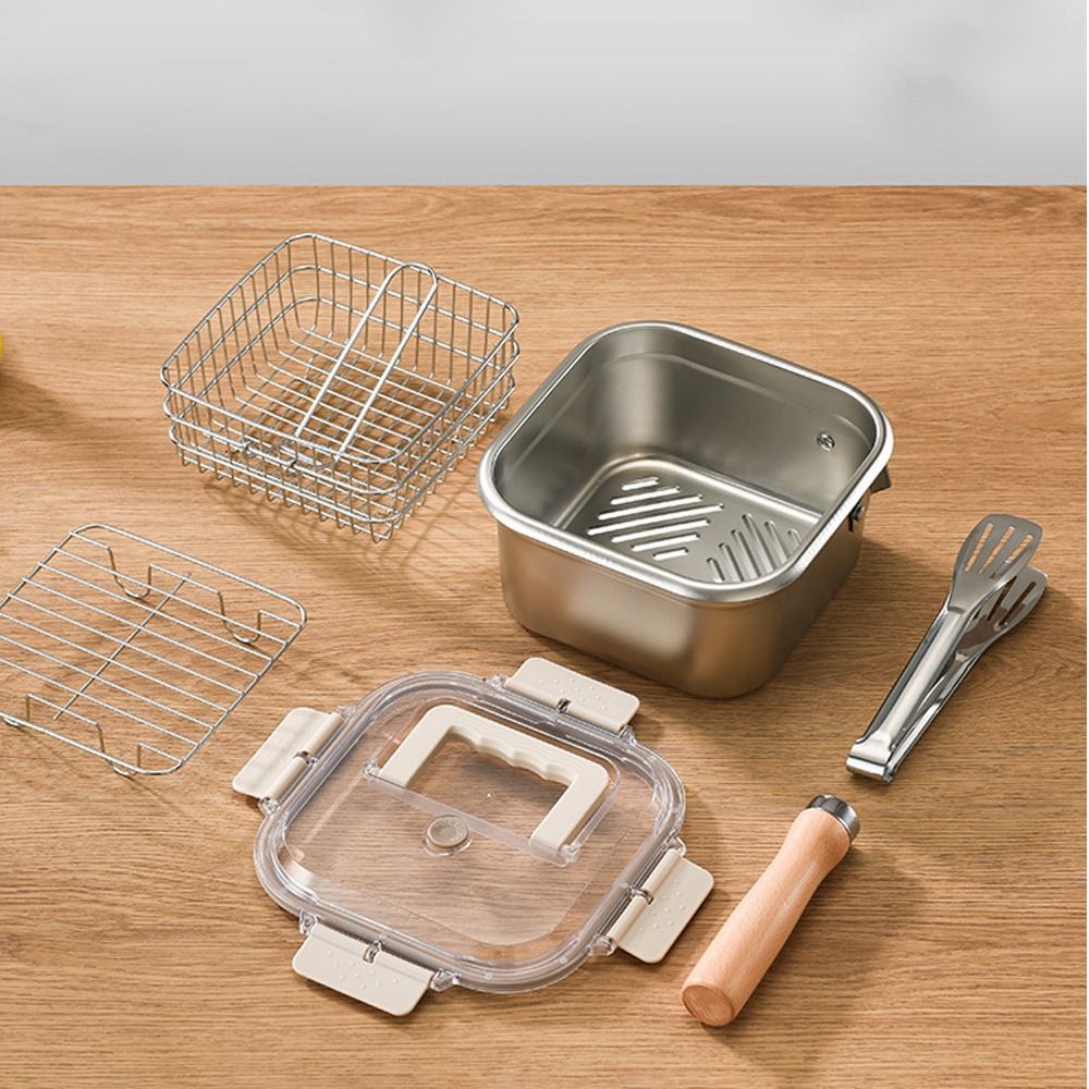 Frigideira portátil de aço ino - Camping Cooking Frying Pan avaliação e preço