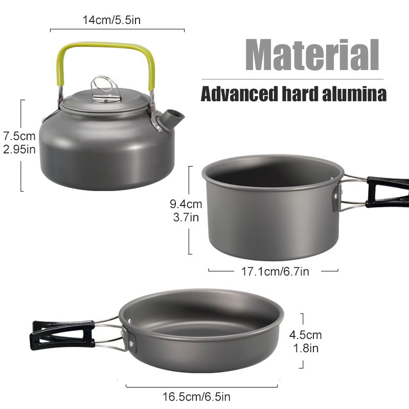 Westtune kit de panelas de aca - Camping Cooking Gadgets avaliação e preço