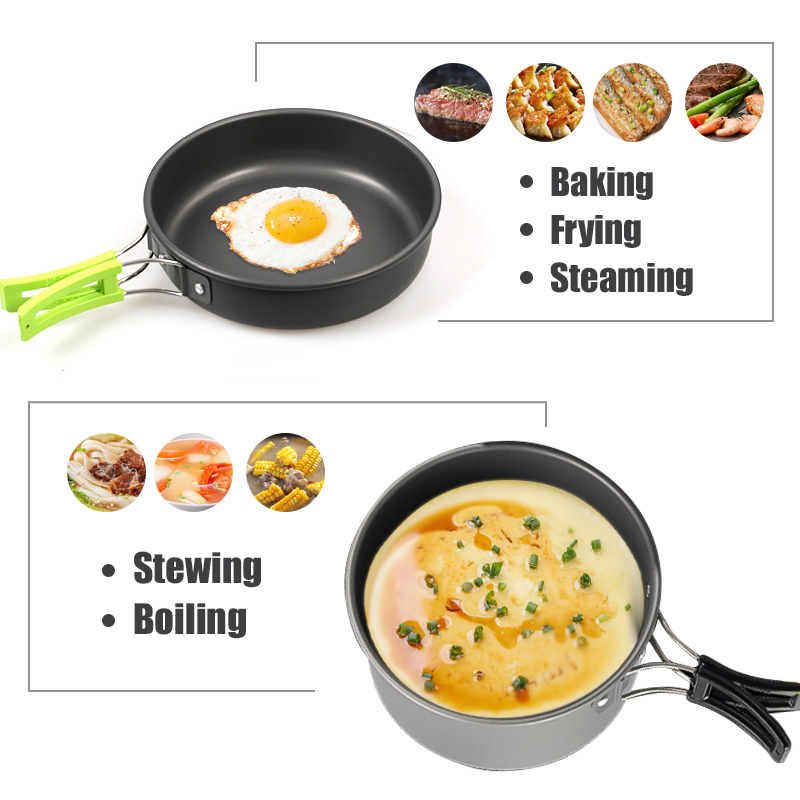 Westtune kit de panelas de aca - Camping Cooking Gadgets avaliação e preço