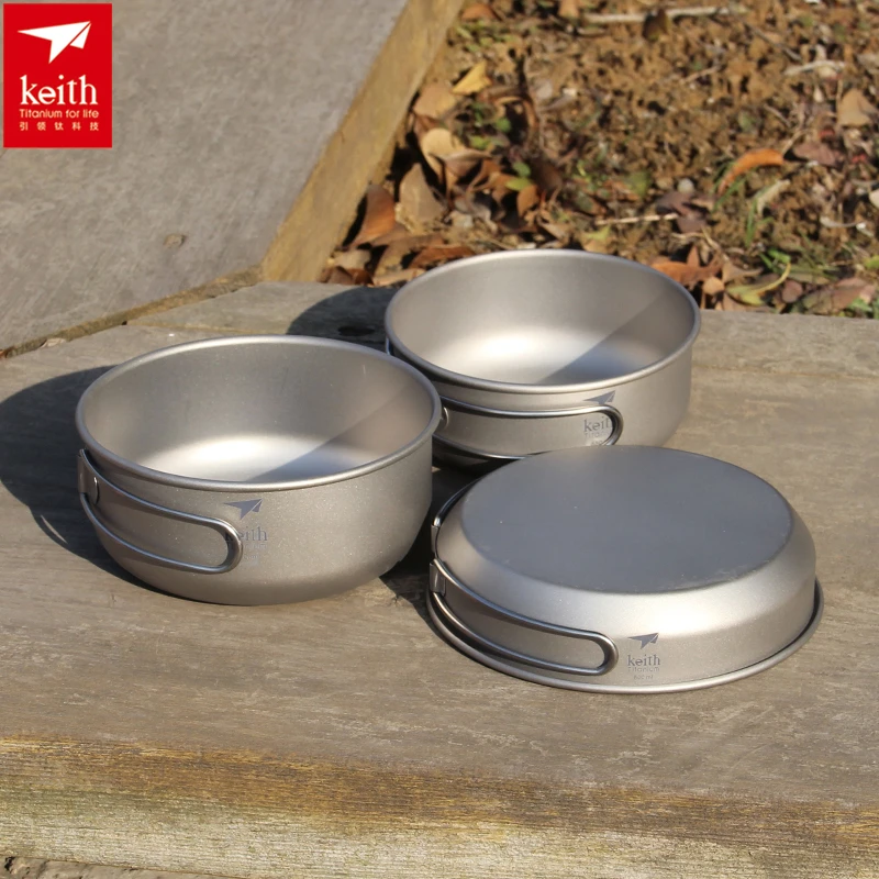 Keith-Titanium Cookware Set co - Camping Outdoor Cooking Equipment avaliação e preço