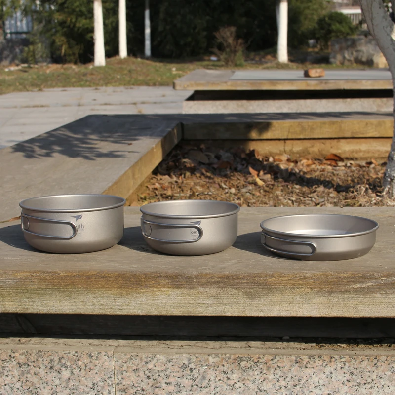 Keith-Titanium Cookware Set co - Camping Outdoor Cooking Equipment avaliação e preço