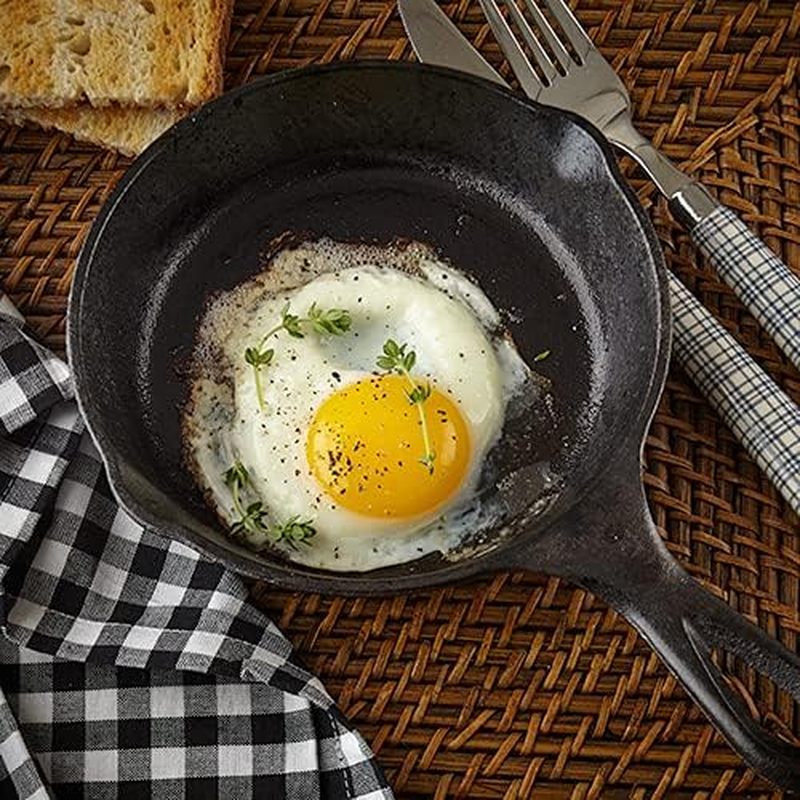 Panela de Ferro Fundido de 6 P - Camping Cooking Frying Pan avaliação e preço