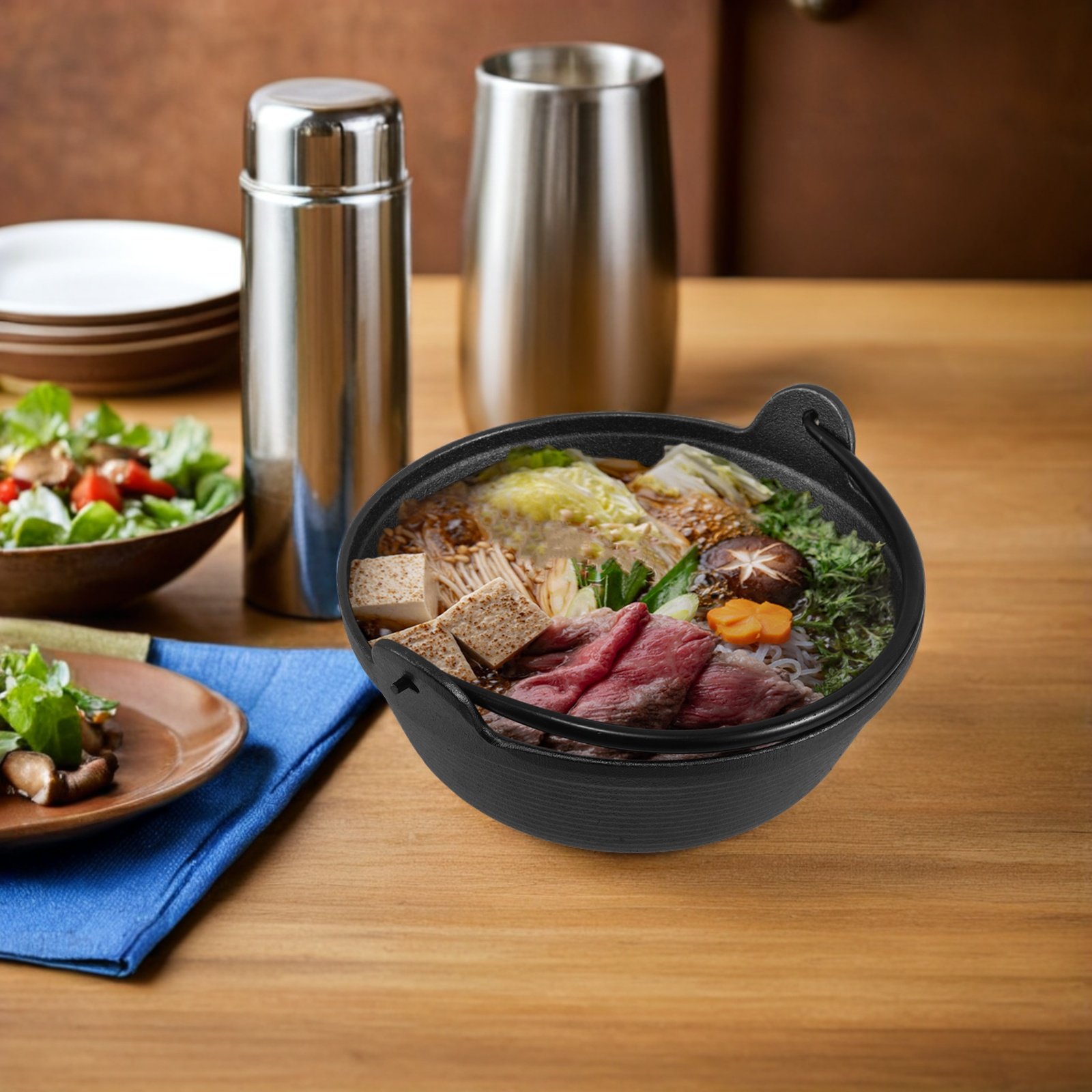 Panela Sukiyaki de Ferro Fundi - Japanese Camping Cooking avaliação e preço
