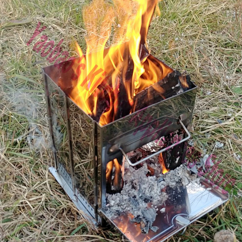 Fogão a Lenha Portátil Desmont - Camping Outdoor Cooking Equipment avaliação e preço