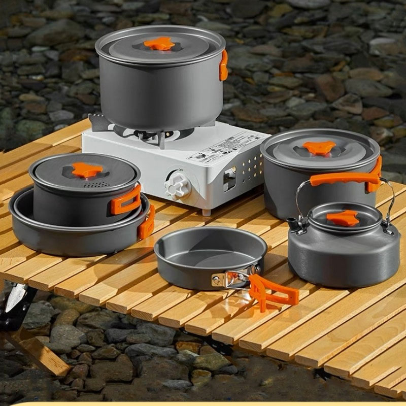 Conjunto de Panelas de Alumíni - Camping Cooking Mess Kit avaliação e preço