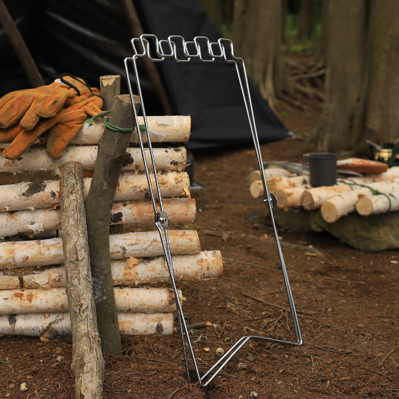 Suporte Portátil Dobrável para - Camping Cooking Rack avaliação e preço