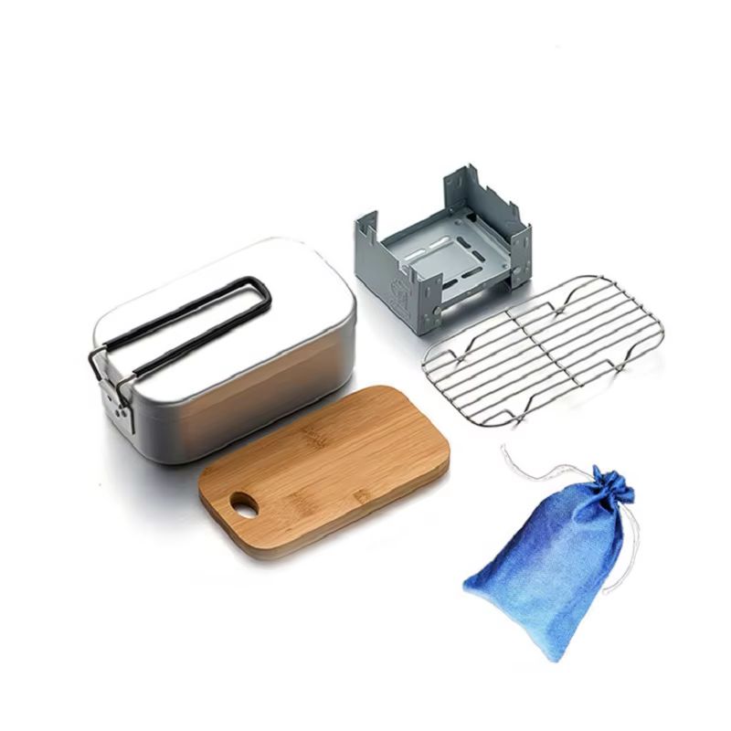 Kit de bagunça de alumínio ao  - Camping Cooking Mess Kit avaliação e preço