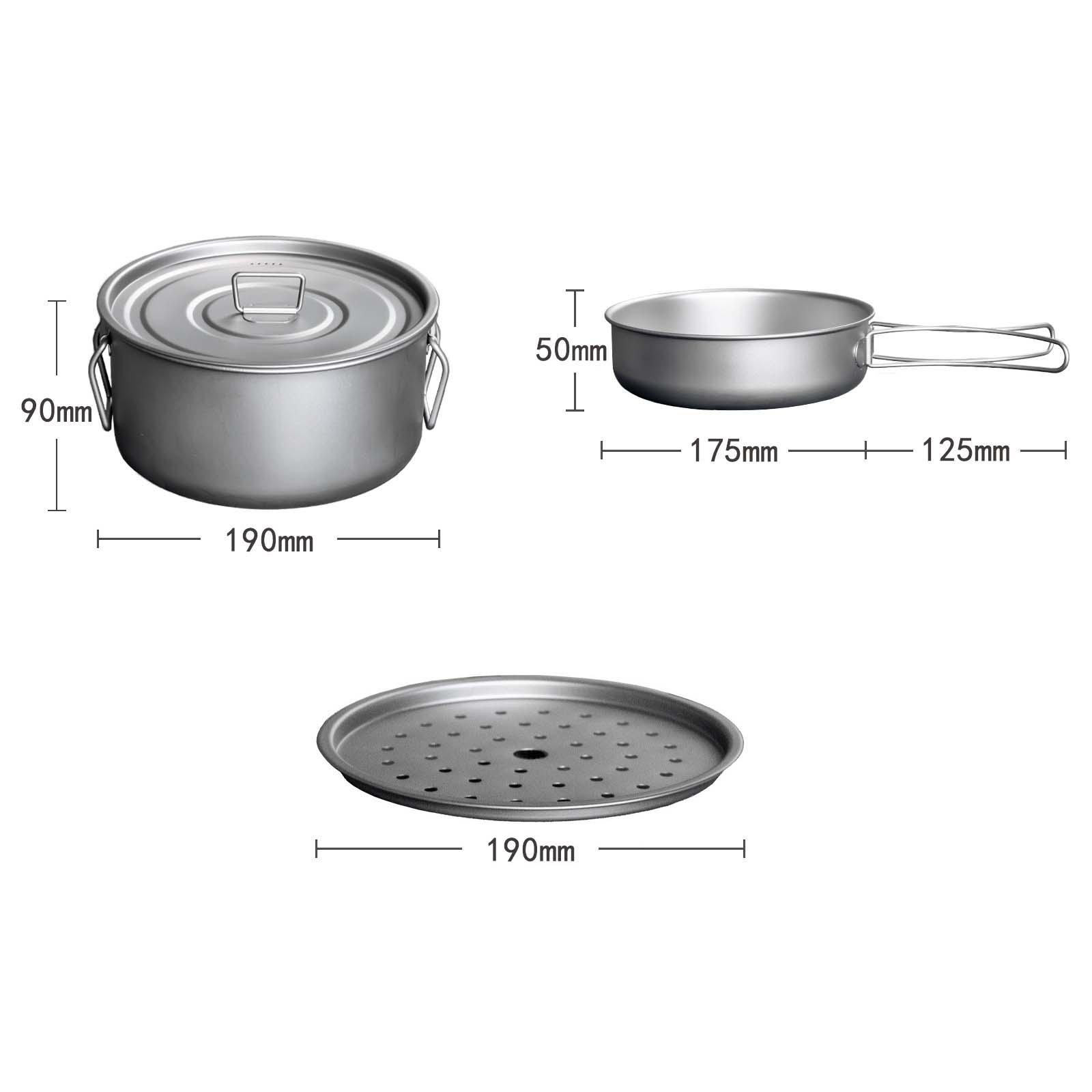 Utensílios de Cozinha para Cam - Camping Cooking Mess Kit avaliação e preço