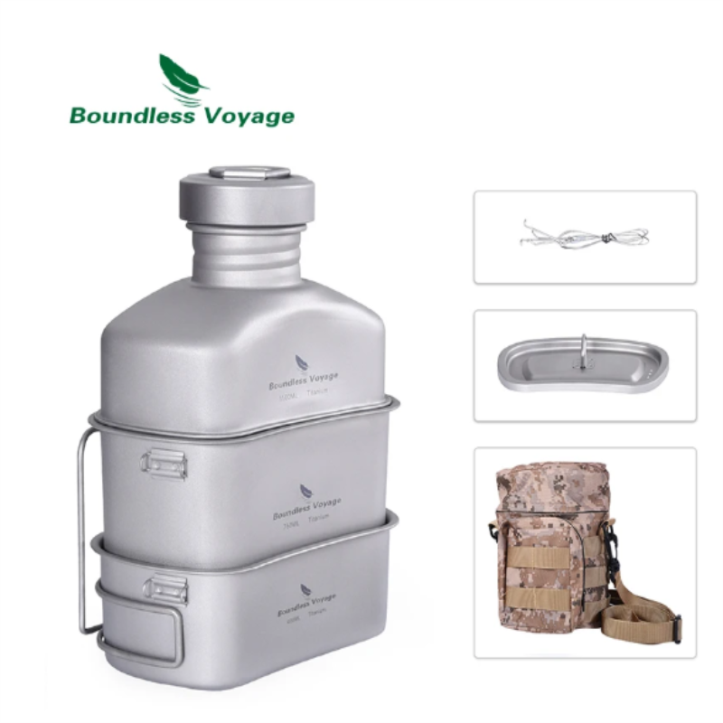 Boundless viagem titânio canti - Camping Cooking Mess Kit avaliação e preço