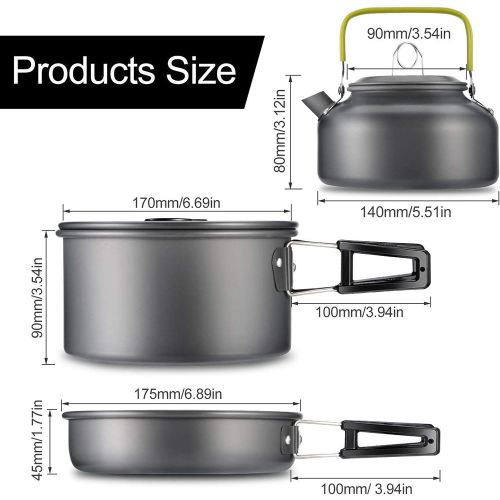 Conjunto de Utensílios de Cozi - Camping Outdoor Cooking Equipment avaliação e preço