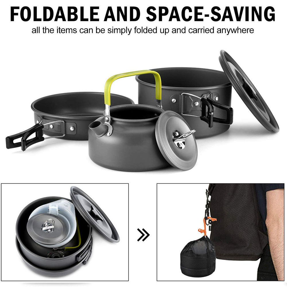 Conjunto de Utensílios de Cozi - Camping Outdoor Cooking Equipment avaliação e preço